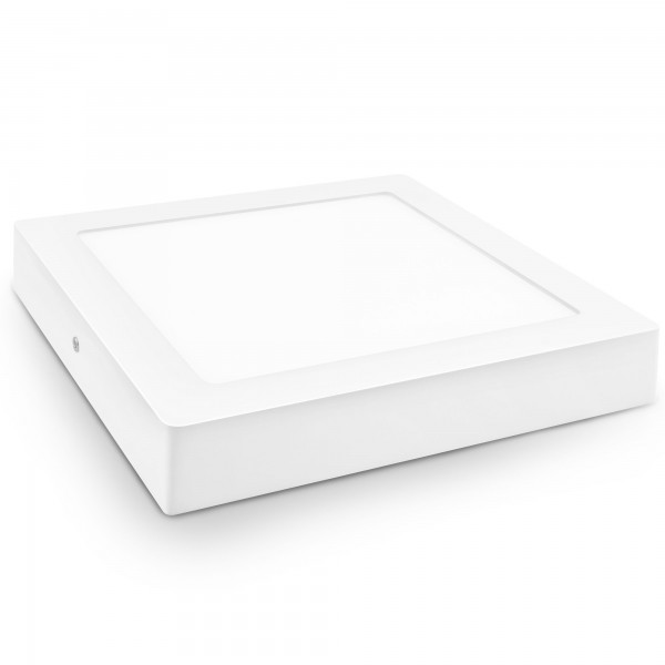 Downlight led superf.cuadr.blanco 12w.ca