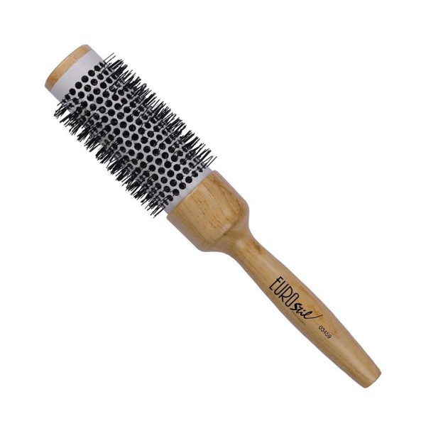 Eurostil termico ceramico cepillo mango madera 38mm 1un