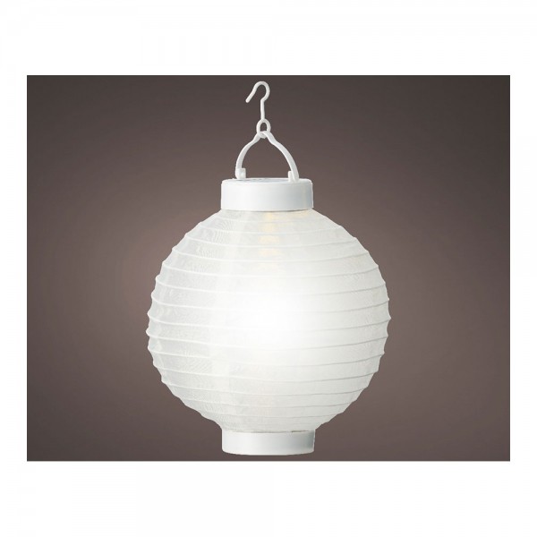 Farolillo solar blanca ø20 x 23 cm