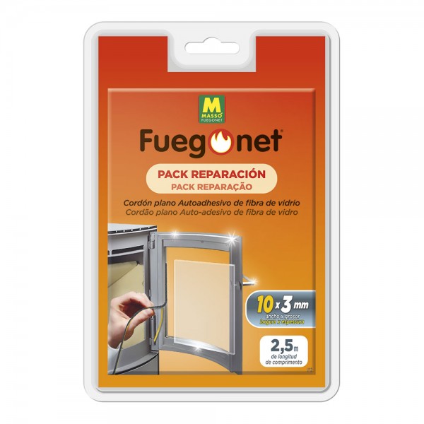 Cordón plano autoadhesivo, 10 x 3 mm x 2,5 m (pack 2 unidades)