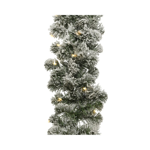 Guirnalda imperial nevada, parpadeante, 50 leds, blanco calido.